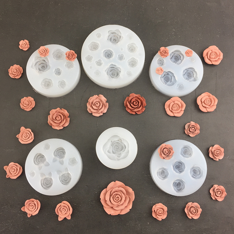 Candle Making Ideas - 3D Rose Flower Shape Silicone Moldes,