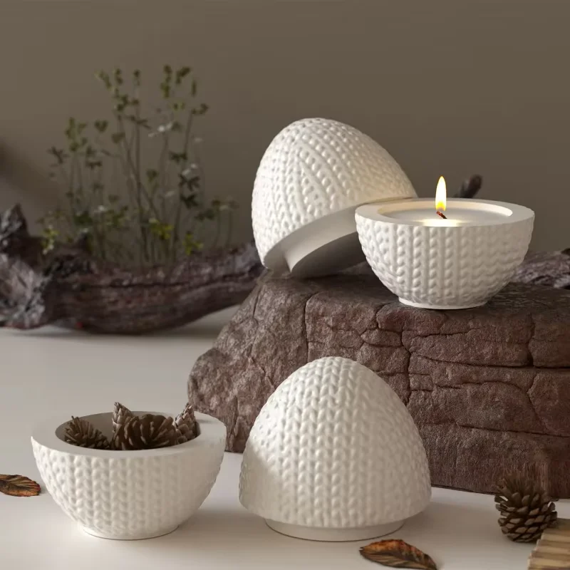 Candle Making Yarn - ZDQ03 Molde de Silicone Oval em