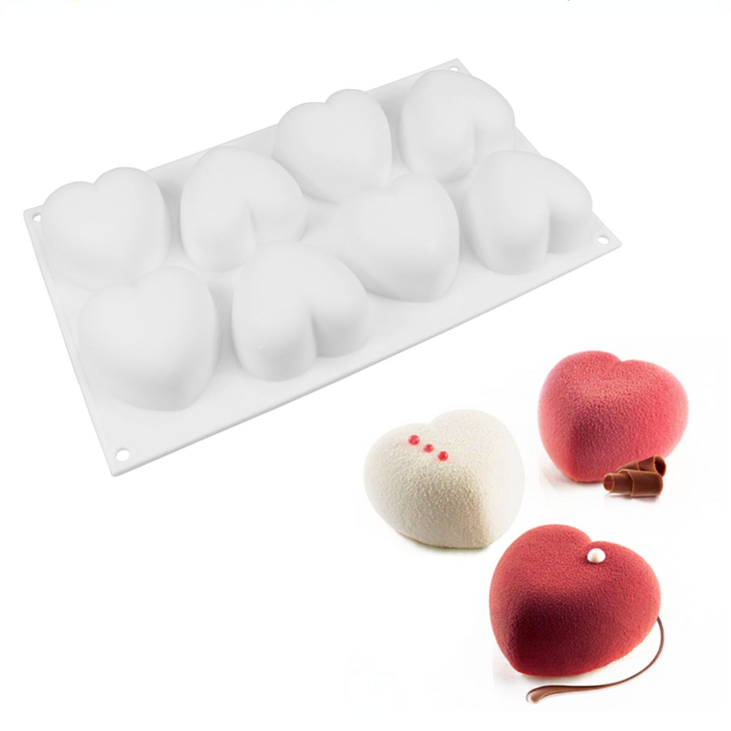Candle Making Things - Amor coração silicone sabão molde artesanal