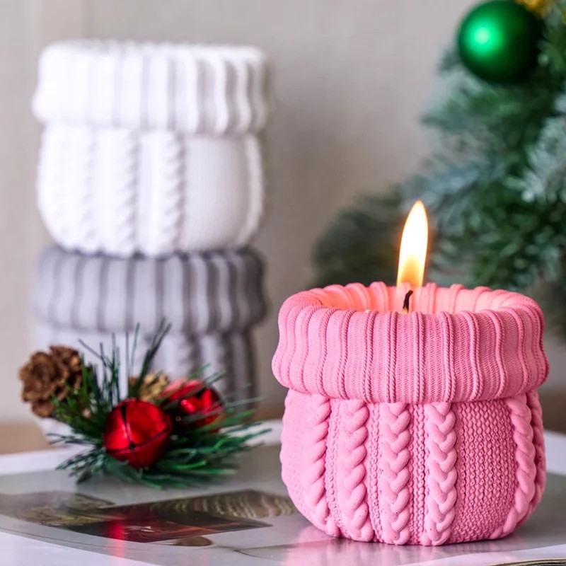 Candle Making Yarn - Molde de Silicone para Vaso de