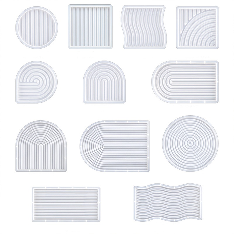 Candle Making Things - Diy listrado onda bandeja molde para