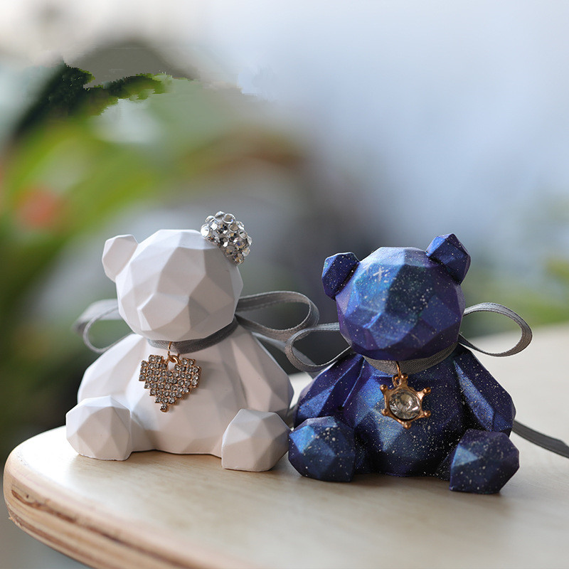 Candle Making Jelly - 3D Stereo Urso Silicone Mold, DIY