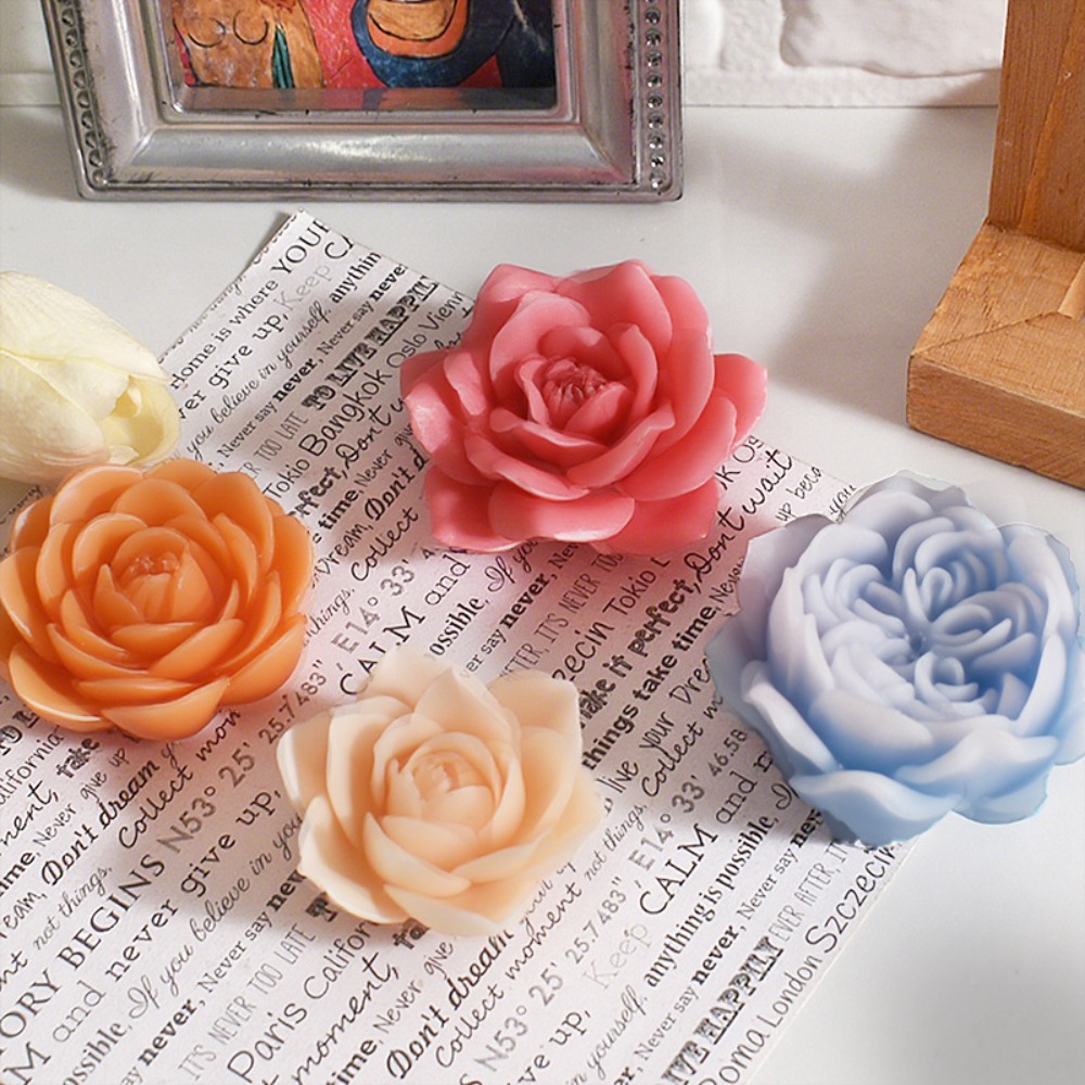 3d rosa vela molde de silicone - Candle Making Austin avaliação e preço