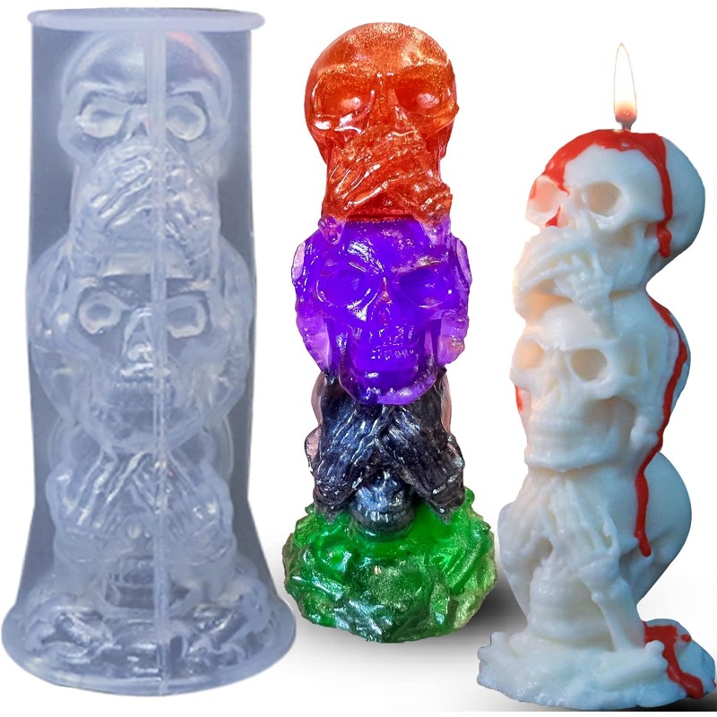 Molde de Silicone 2026 Hallowe - Candle Making Event avaliação e preço