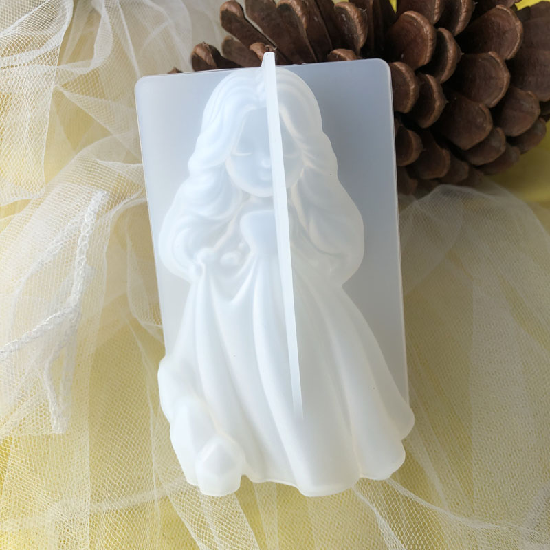 3d bonito princesa silicone ve - Candle Making Things avaliação e preço