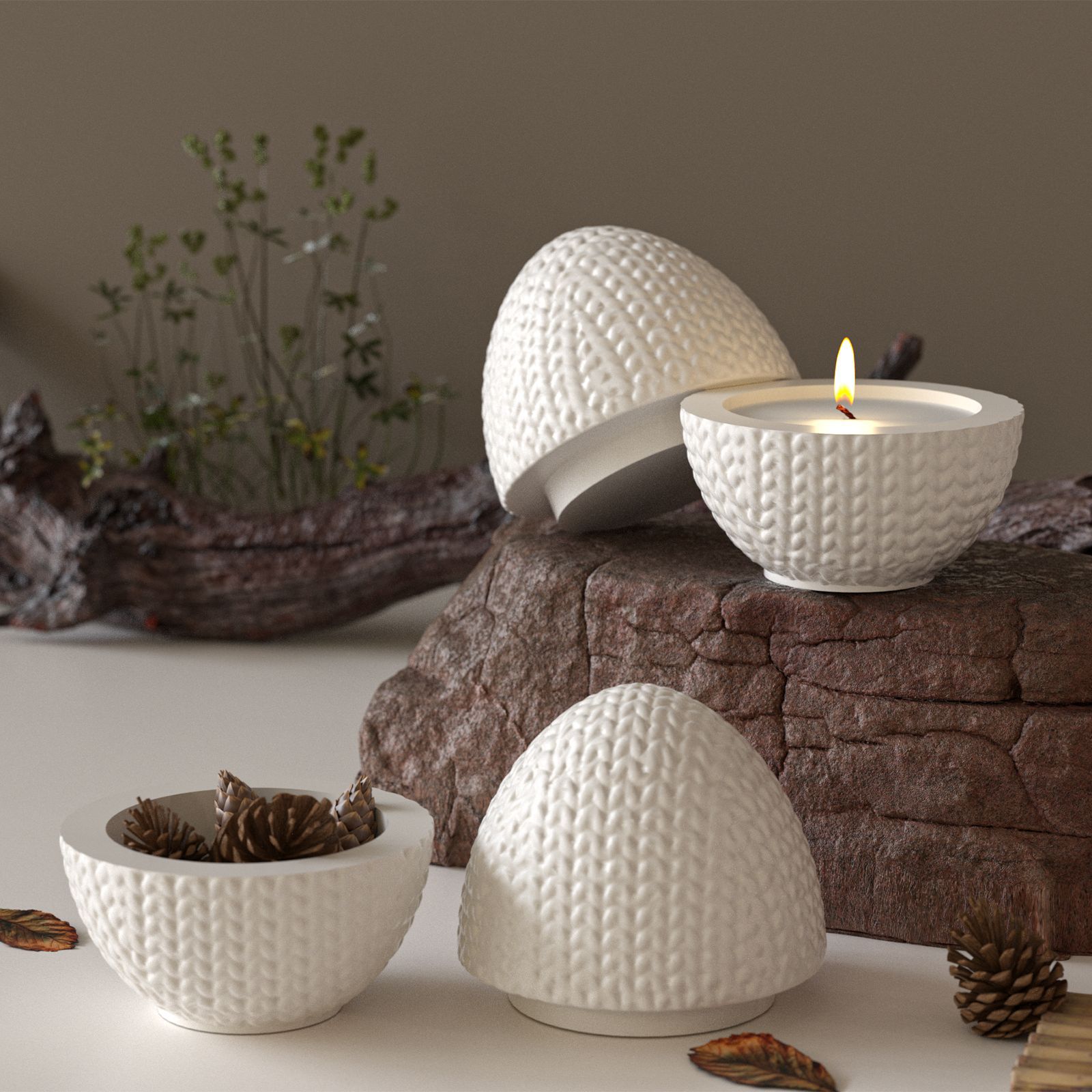 Diy tricô fio ovo epóxi molde  - Candle Making Yarn avaliação e preço