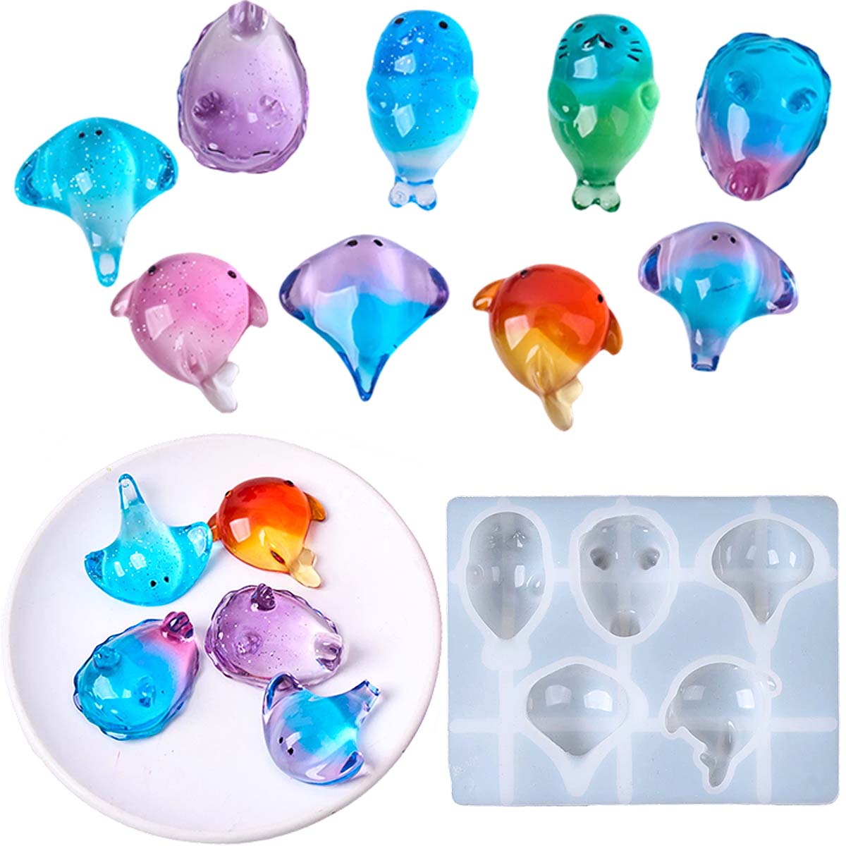 Molde de Silicone 3D de Raia M - Candle Making Things avaliação e preço