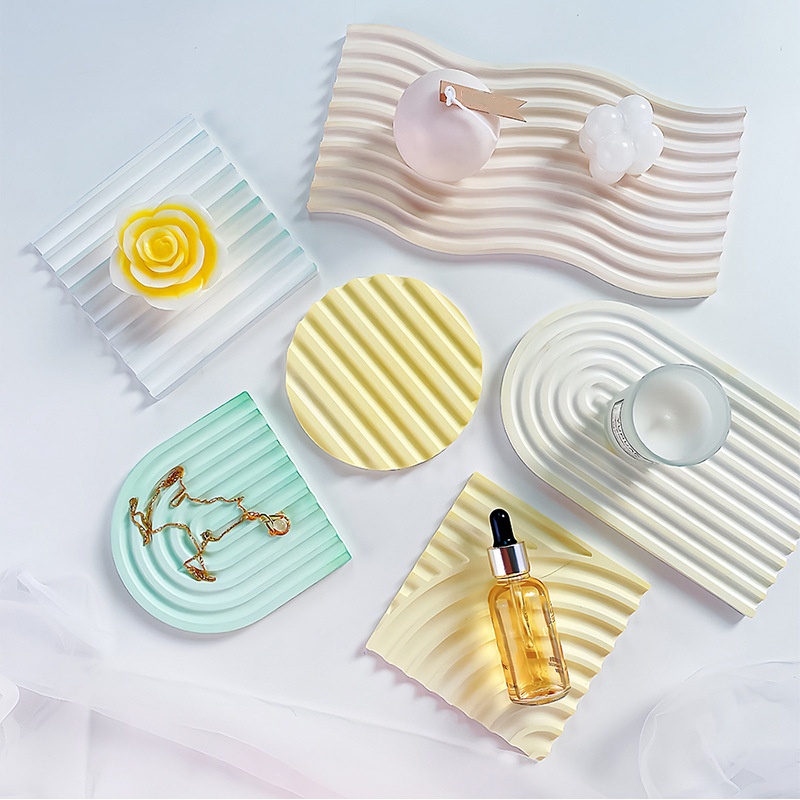 Diy listrado onda bandeja mold - Candle Making Things avaliação e preço