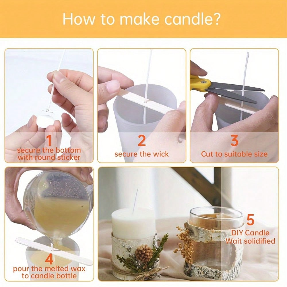 5/10/20/30/50 peças Suporte de - Candle Making Wicks avaliação e preço