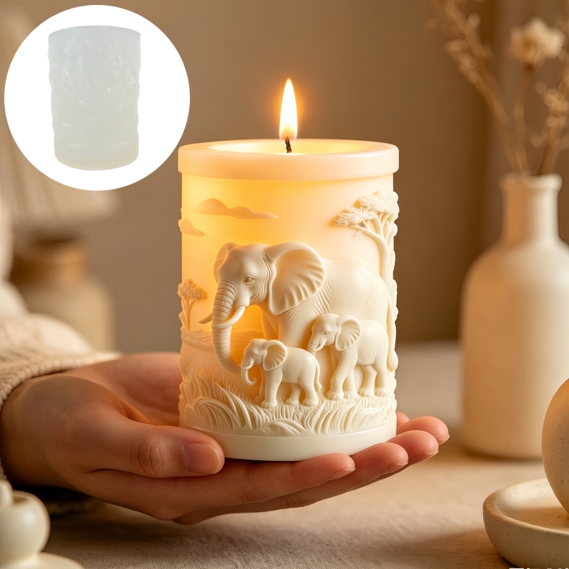 Molde de Silicone Cilíndrico p - Candle Making Kit For Kids avaliação e preço