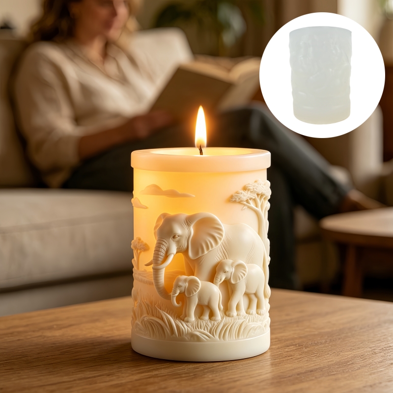 Molde de Silicone Cilíndrico p - Candle Making Kit For Kids avaliação e preço
