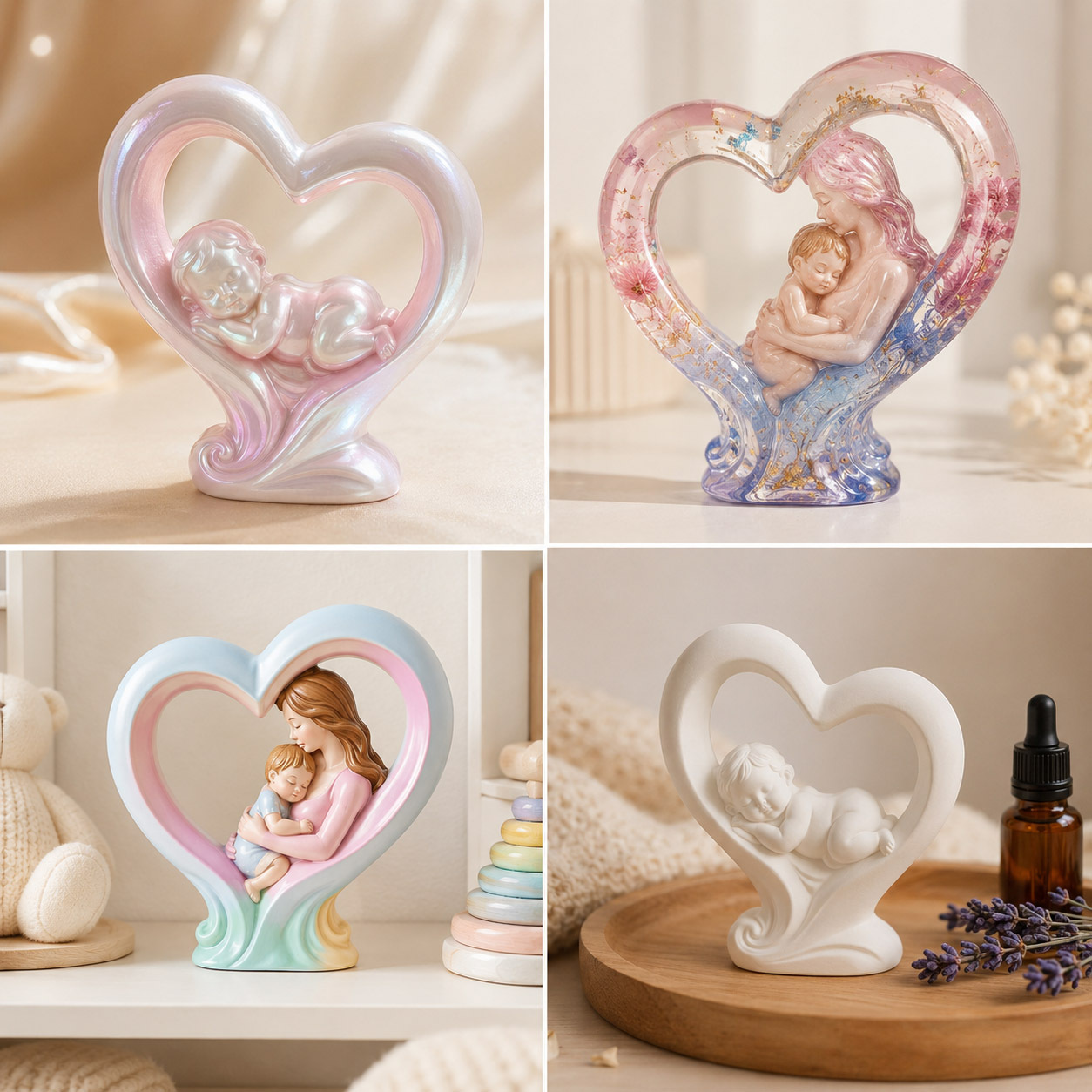 Molde de Silicone Mãe e Filho  - Candle Making Kit For Kids avaliação e preço