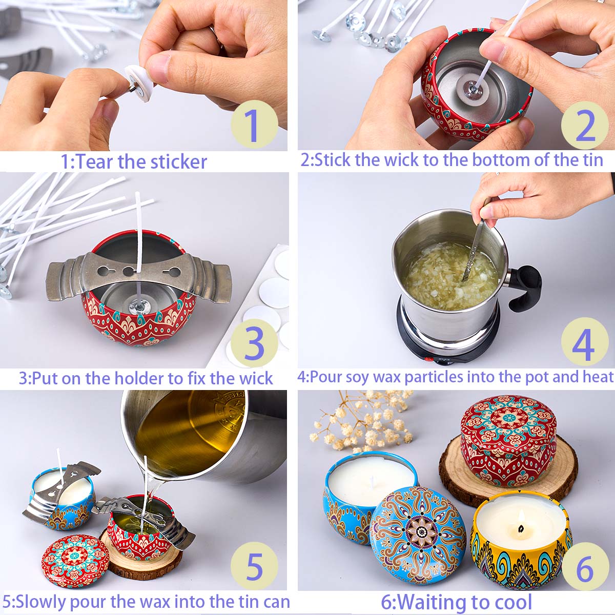 Kit de Ferramentas para Fazer  - Candle Making Wicks avaliação e preço