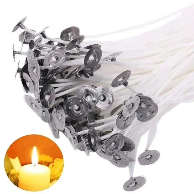 100 peças de mechas de vela 9/ - Candle Making Wicks avaliação e preço
