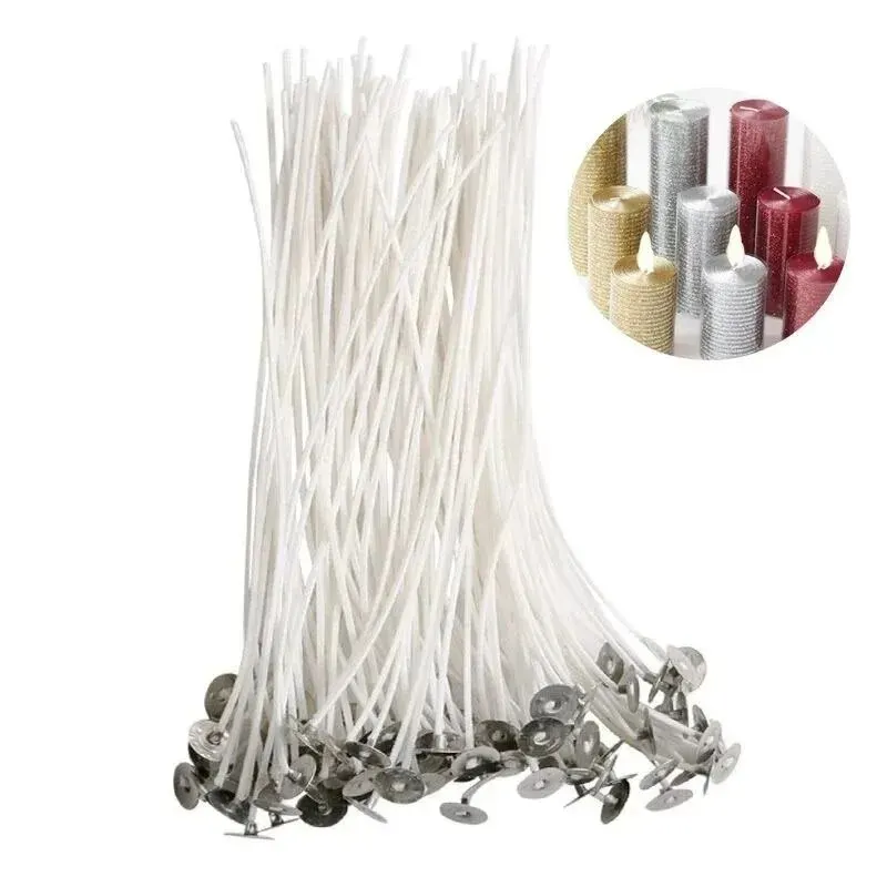 100 peças de mechas de vela 9/ - Candle Making Wicks avaliação e preço